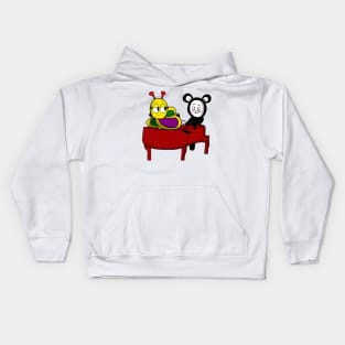 Playing the Piano Kids Hoodie